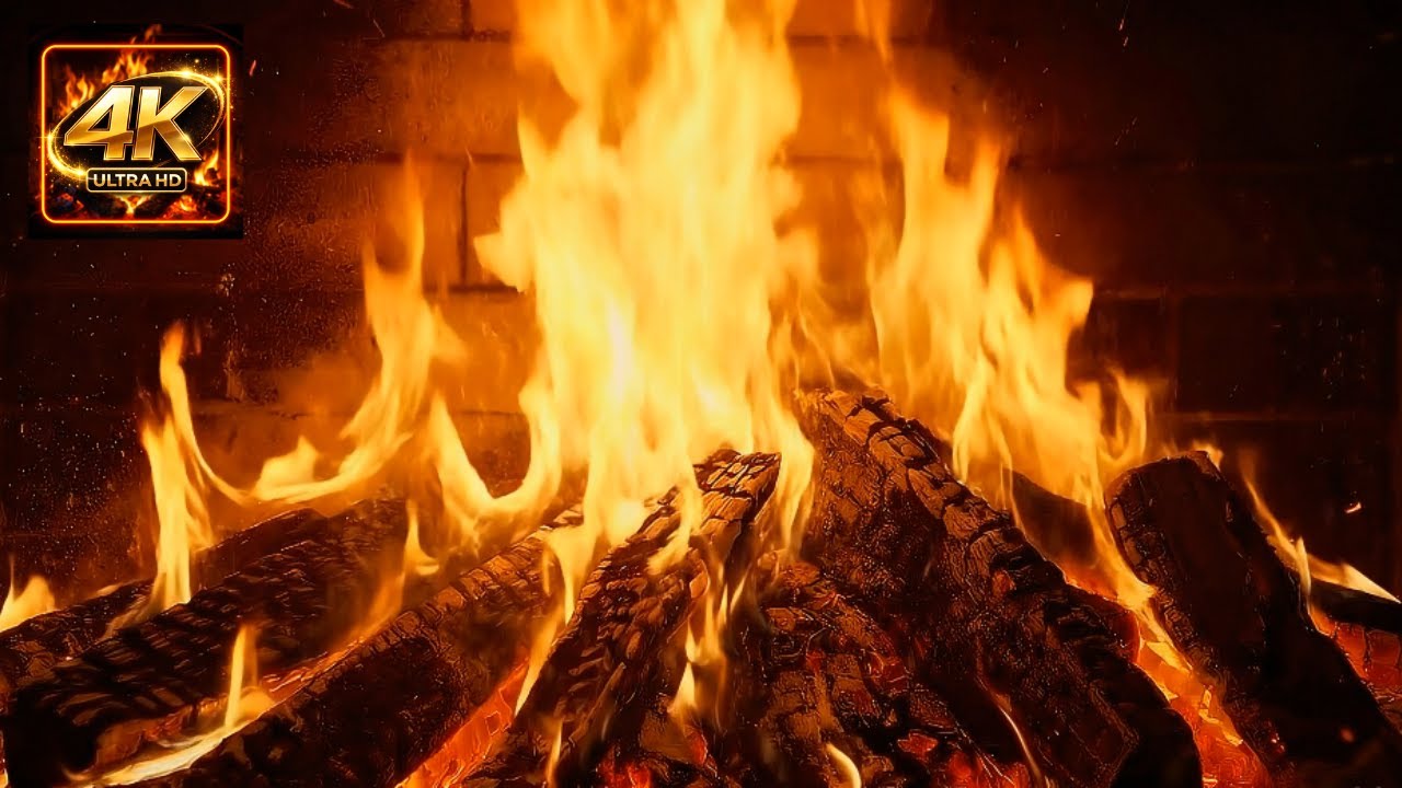 Cozy Fireplace Evening with Piano Music for Deep Sleep and Relaxing Night Atmosphere