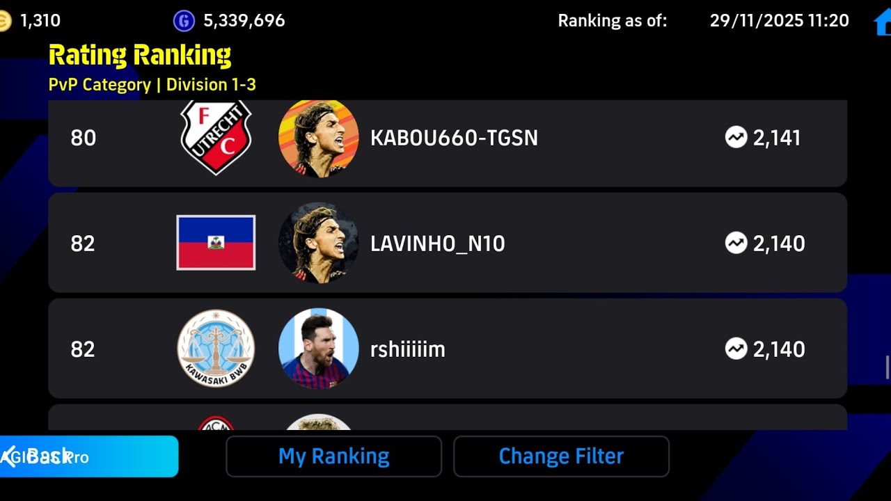 Efootball 26 mobile против текущего 82-го ранга 🔥. Захватывающая игра с 6 голами🥵