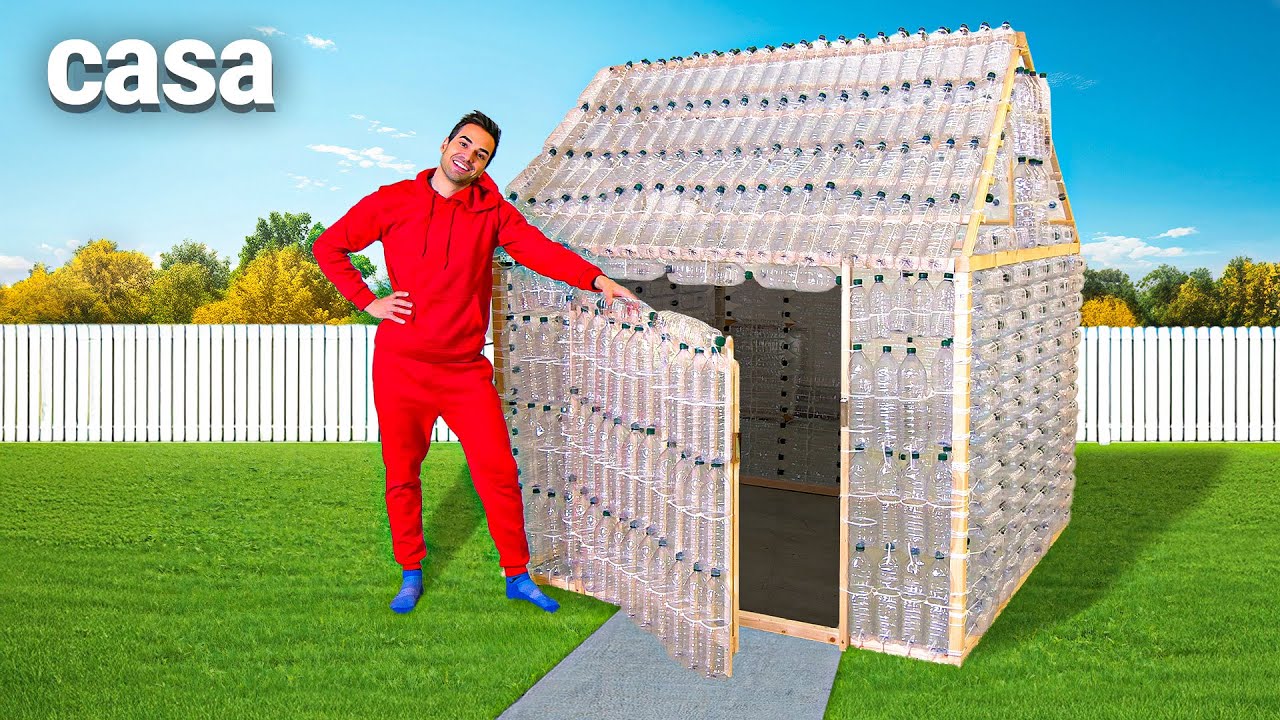 HO FINITO LA CASA DI BOTTIGLIE DI PLASTICA