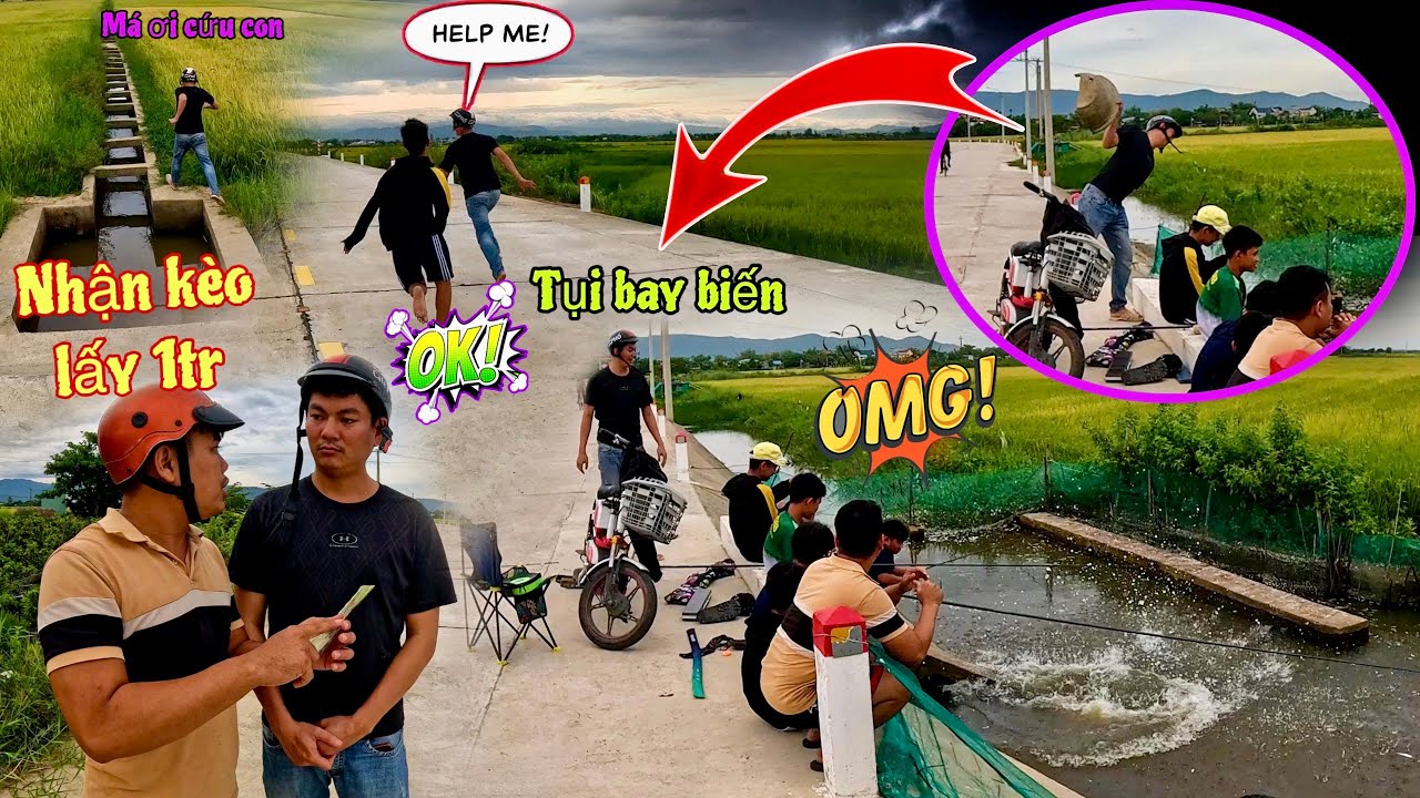 Quốc Bẻm Vì 1.000.000₫ Nhận Kèo Ném Đá Chỗ Người Lạ Đang Câu Cá Và Cái Kết