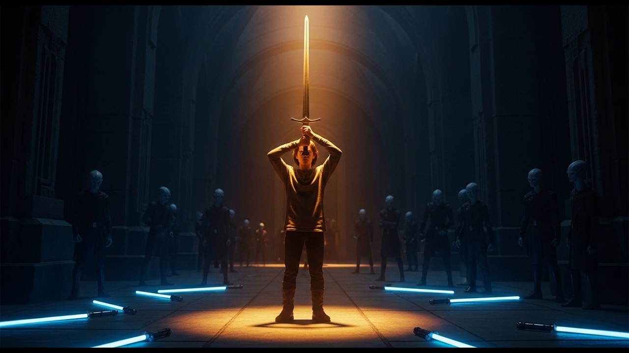 Everyone Brought Practice Sabers… The Human Boy Arrived with an Ancient Family Longsword | HFY .....