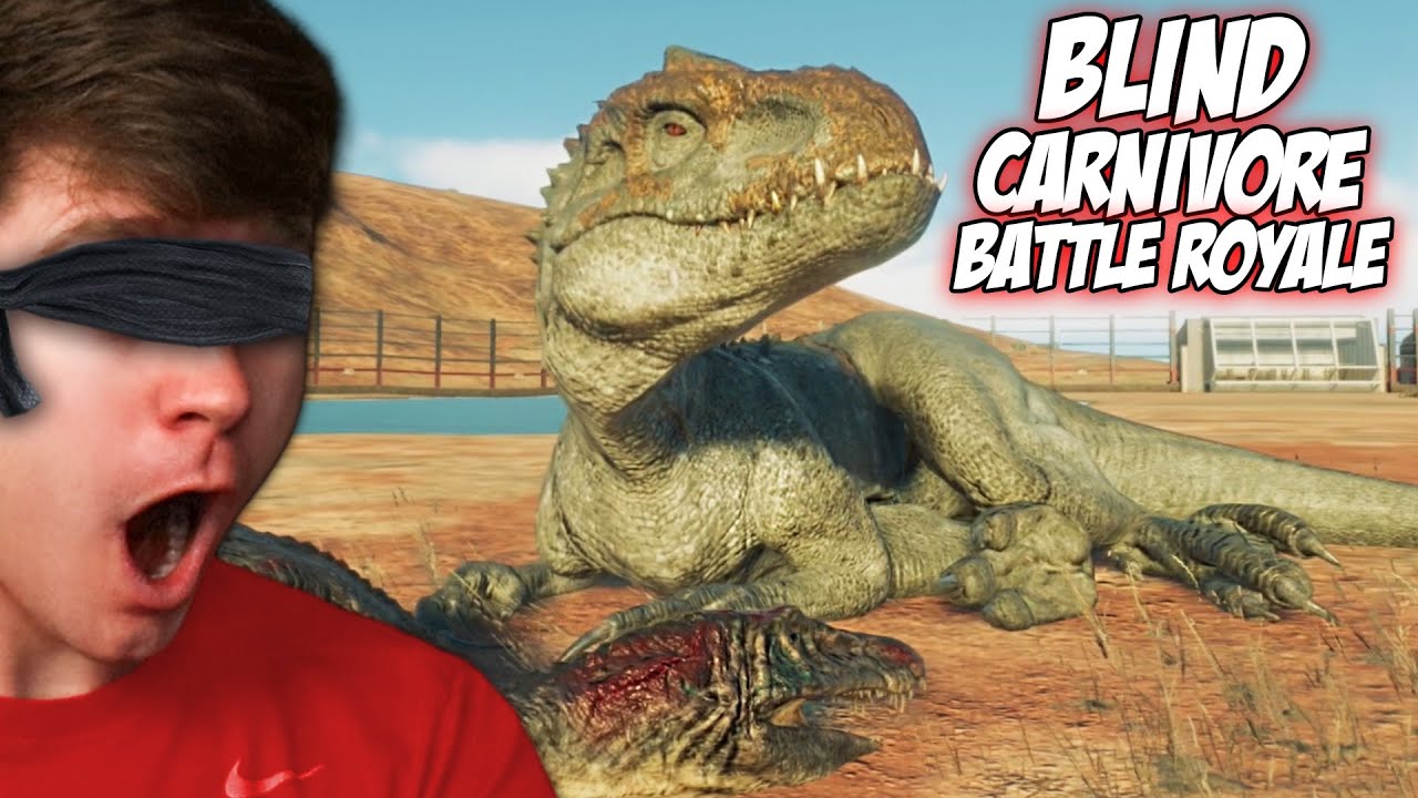 BLIND CARNIVORE BATTLE ROYALE! - Jurassic World Evolution 2