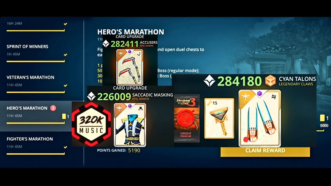 Shadow Fight 3: Side Effect event/Cleanup completed - Hero's Marathon closed!