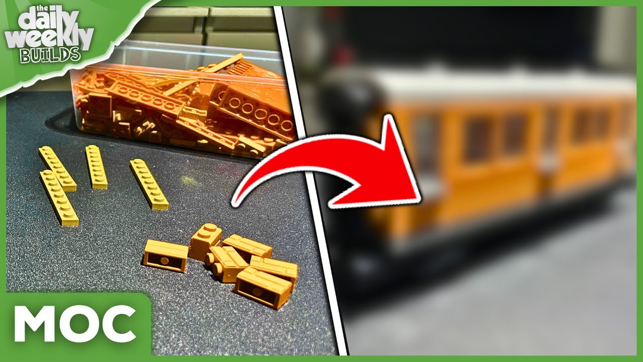 Custom Lego Train Passenger Car MOC