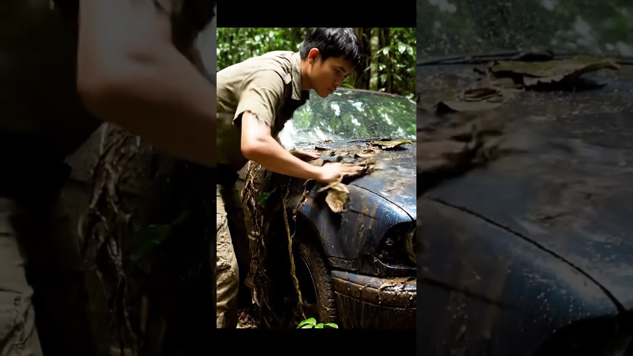 Abandoned BMW Restored in Deep Jungle #shorts #BMW