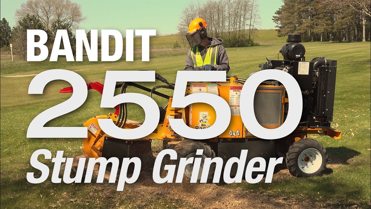 Bandit 2550 Stump Grinder: Go-Anywhere Versatility!