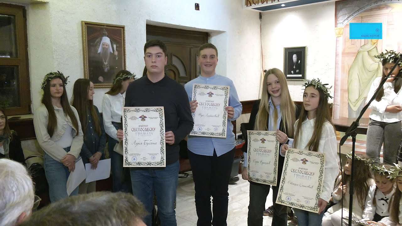 Tradicionalni Svetosavski prijem 2026. - Gramate najboljim učenicima Grblja