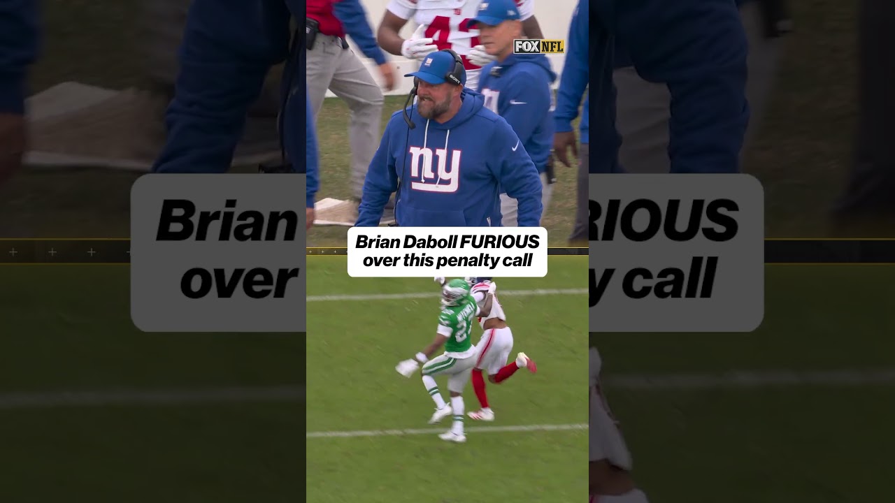 Brian Daboll was FURIOUS with this call 😡 