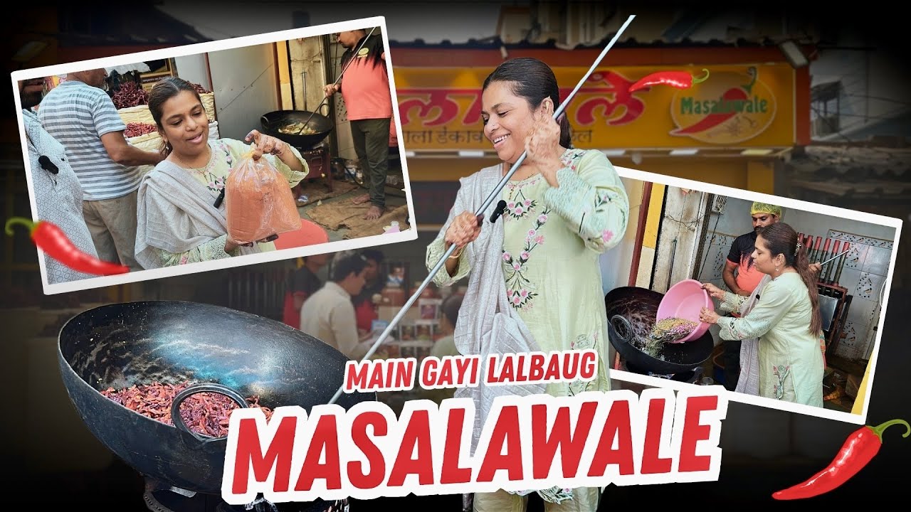 Main Gayi Malvani Masala Banane Lalbaug Masalawale Ke Paas | Original Masala Making In Mumbai