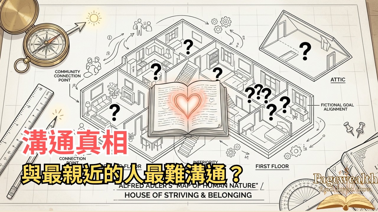 為什麼我們最難溝通的，往往是身邊最親近的人？阿德勒解碼：你的性格其實是一種「策略」「Pagewealth」