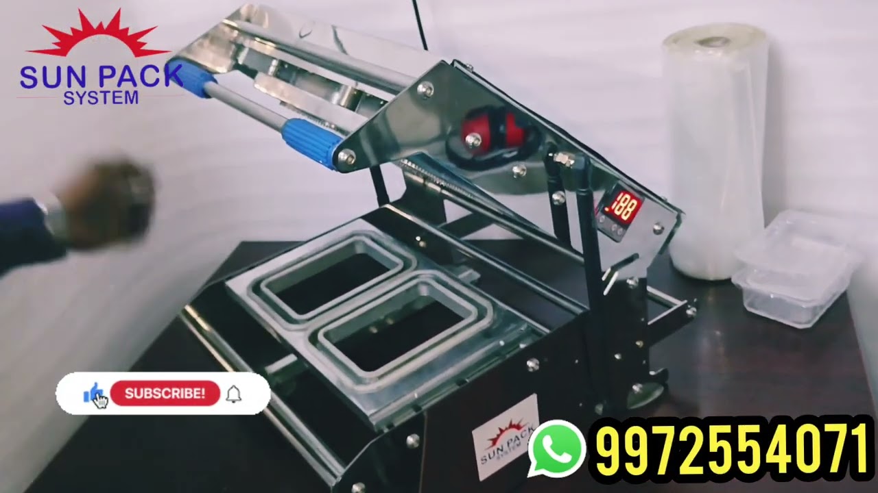 Kannada Version|Double Tray Sealer Machine| Sweet Tray Packing Machine| #traysealer #foodpackaging  