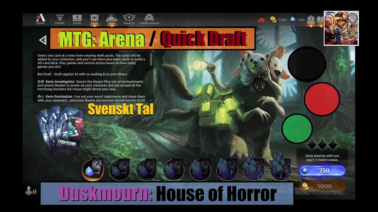 🏰 Duskmourn 🦇 House of Horror 💀 Quick Draft [⚫️🔴🟢] 🇸🇪