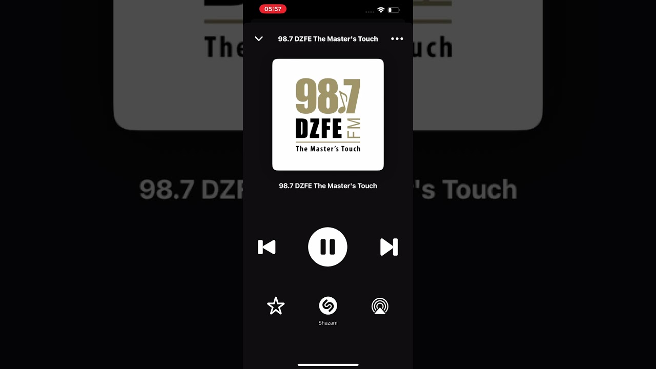 98.7 DZFE FM The Master’s Touch  Sign ON and Continuity (3/8/2026 5:53AM)