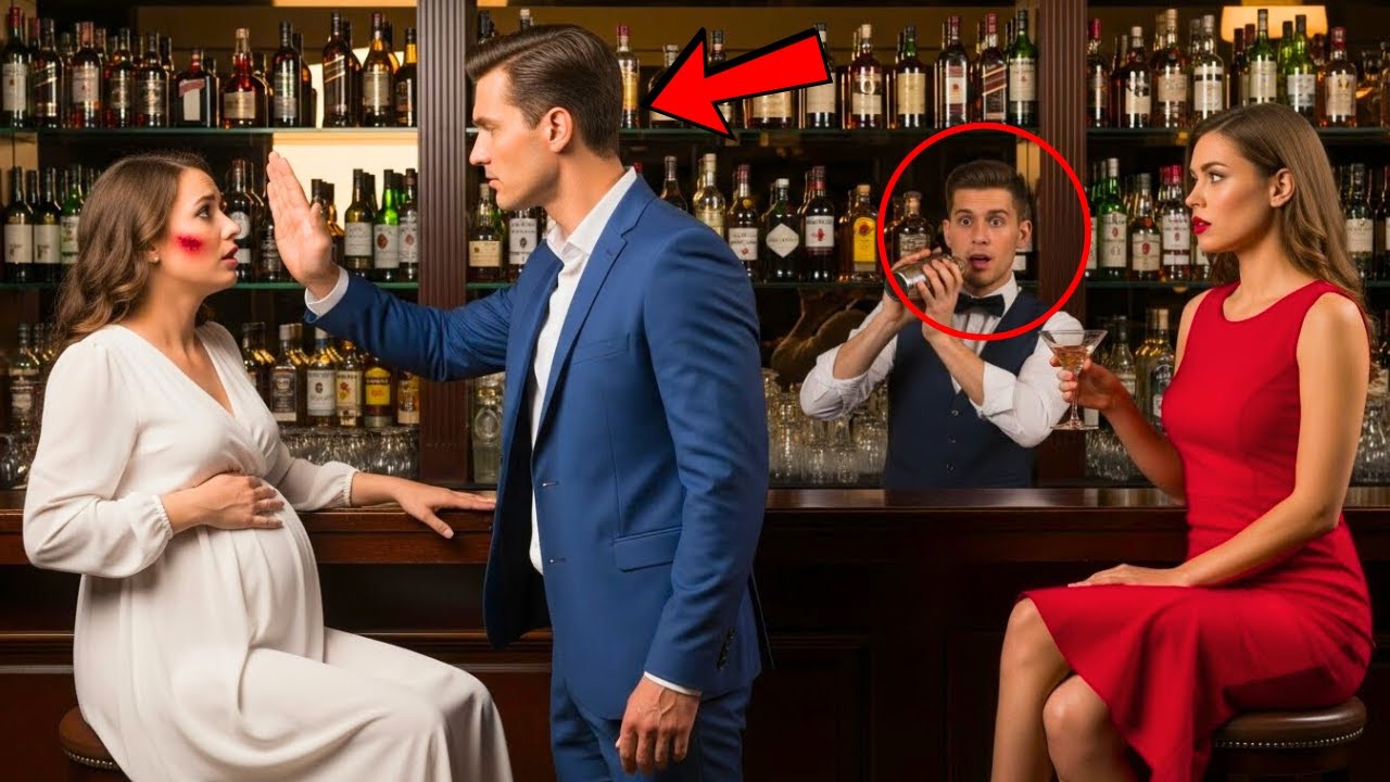 Milioner uderza swoją ciężarną żonę w klubie wiejskim — barmanem był jego brat.