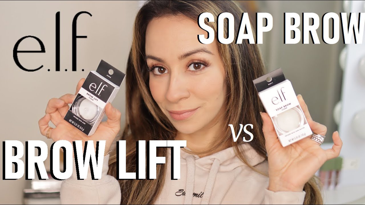 ELF SOAP BROW vs ELF BROW LIFT | wear test
