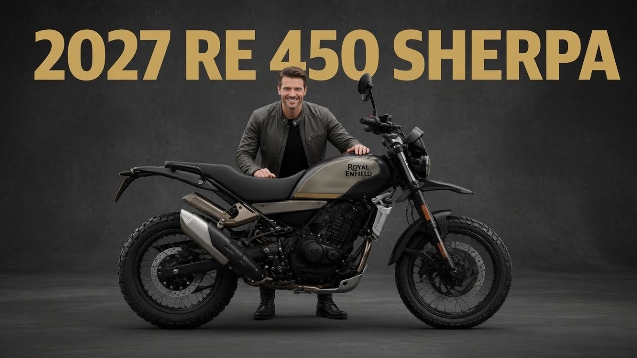 Представлен мотоцикл Royal Enfield 450 Sherpa 2027 года!! Технические характеристики и особенности!!
