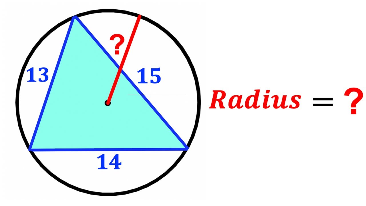Can you find the Radius of the circle? | (Scalene triangle) | #math #maths | #geometry