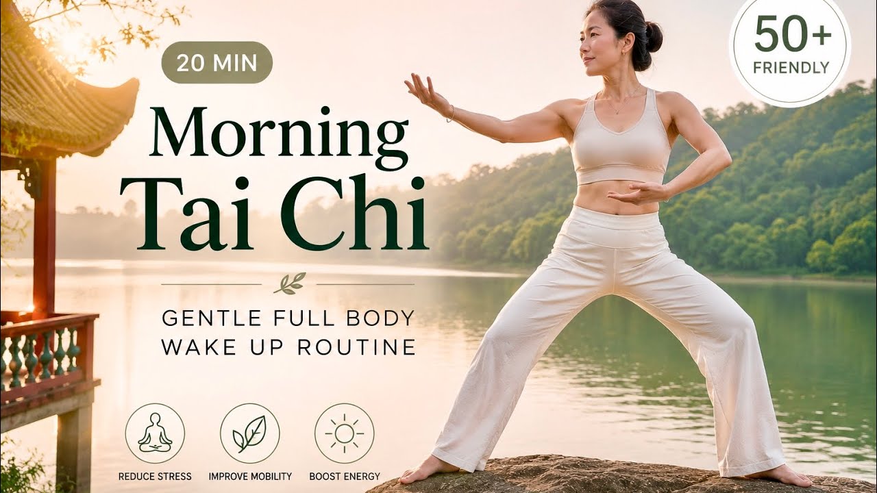 20 MIN Morning Tai Chi Flow for Women 50+ | Gentle Full BodyWake Up Routine