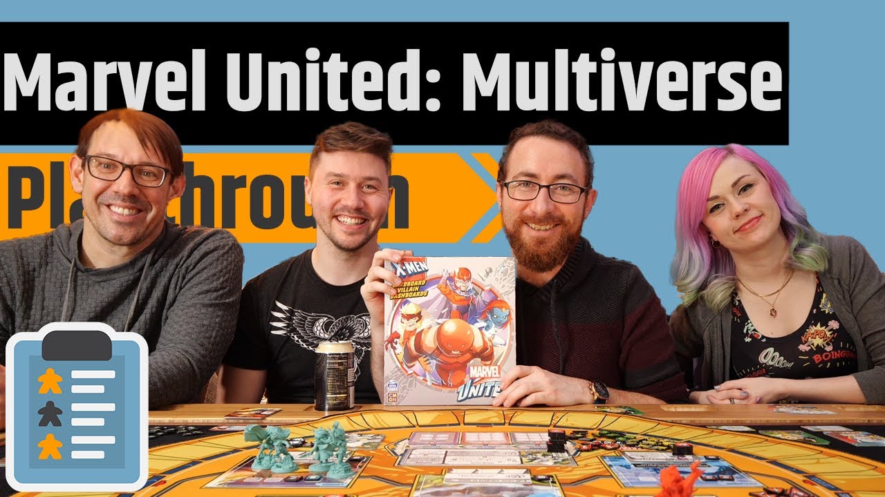 Marvel United: Multiverse Gameplay - Doctor Doom vs Thor, Loki, Black Panther & Captain Carter