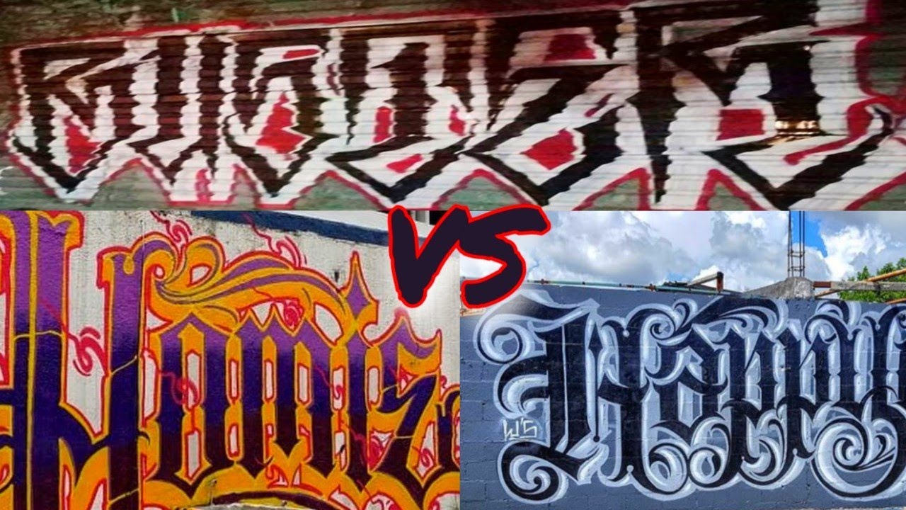 BUSTER VS HOMIE VS HAPPY ONE / GRAFFITI MEXICANO / LETERING MALANDRO