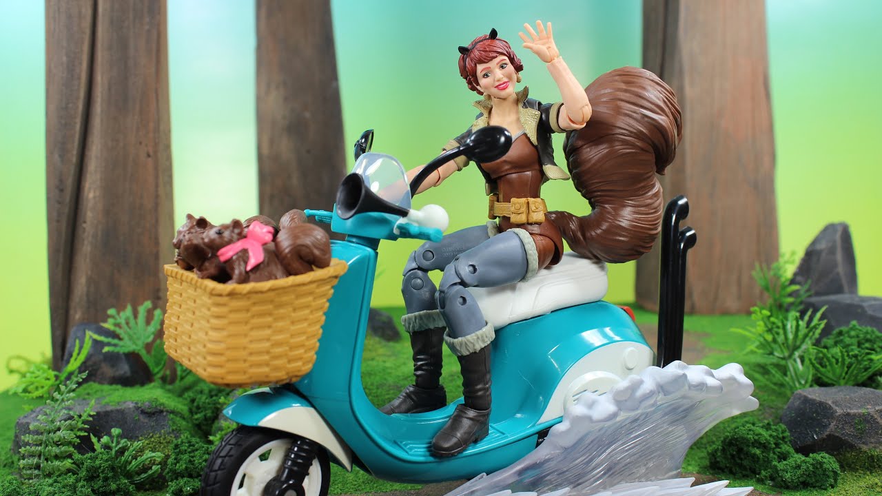 MARVEL LEGENDS SQUIRREL GIRL ULTIMATE RIDERS VEHICLES SERIES ACTION FIGURE REVIEW
