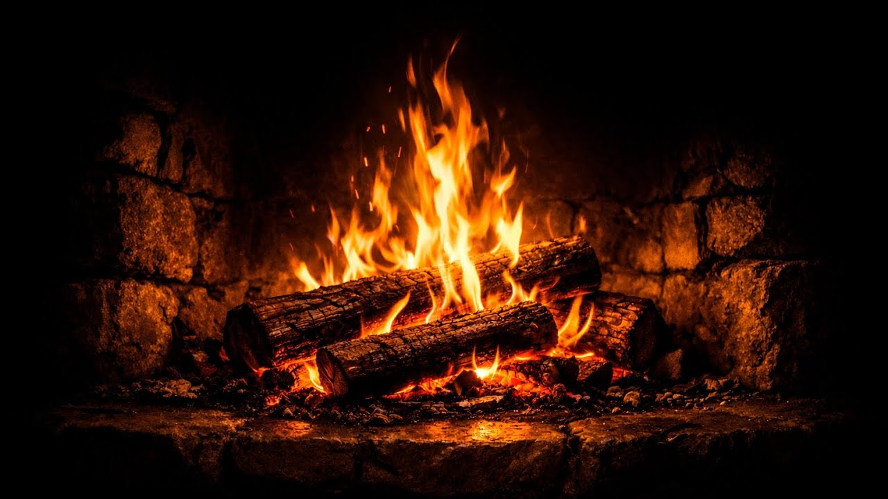 Relaxing Fireplace Sounds 🔥 Cozy Crackling Fire for Sleep, Study & Stress Relief (30 Minutes)