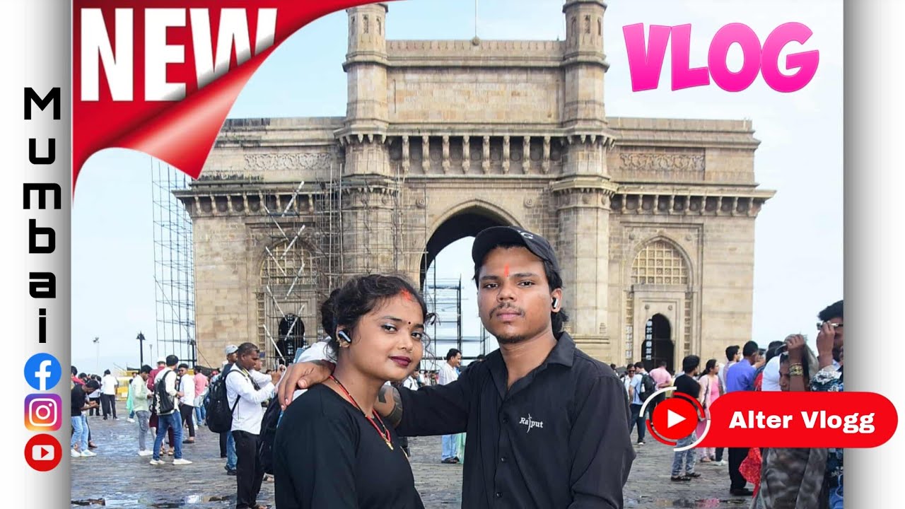 Gateway Of India And Taj Hotel View In Heavy Rain Mumbai | gateway of india 2025 | #husbandwife