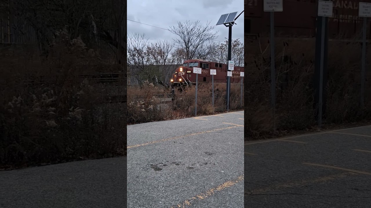 CP 8821 West (CPKC 421) Passing By Wicksteed Avenue In Toronto Ontario 11/29/25