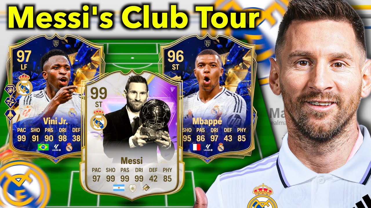 Messi’s Club Tour: MESSI 🤝 REAL MADRID! 🐐👑