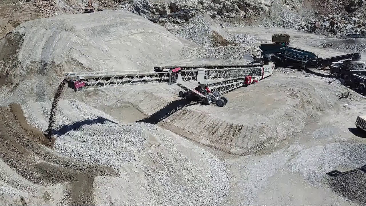 Telestack TS36-140LT Aggstack Radial Telescopic Conveyor