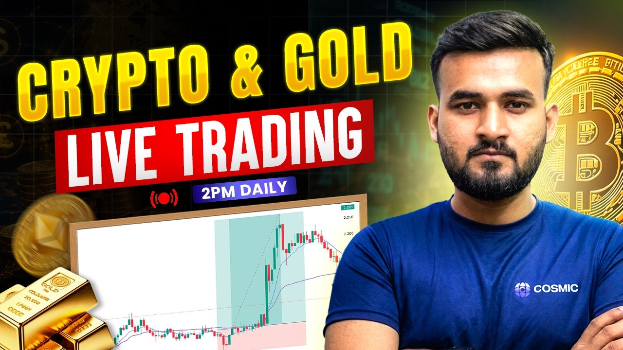 Live Trading Crypto and Gold | Bitcoin, ETH & PAXG Scalping | Cosmic Trade Exchange