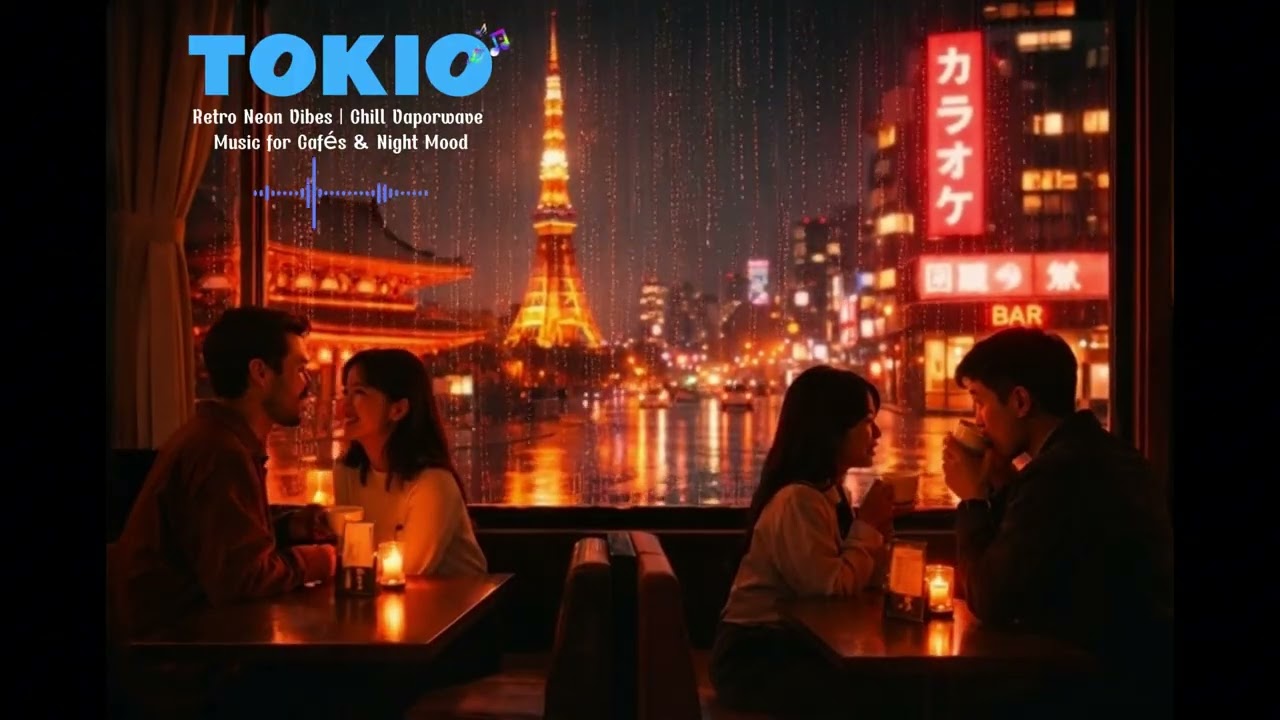 Tokyo Café City Pop 🌃 Retro Neon Vibes | Chill Vaporwave Music for Cafés – LIVE 24/7