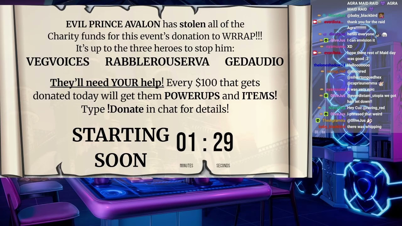 EVIL PRINCE AVALON'S CASTLE - Full Charity Stream VOD - 5/10/25 Event benefiting WRRAP