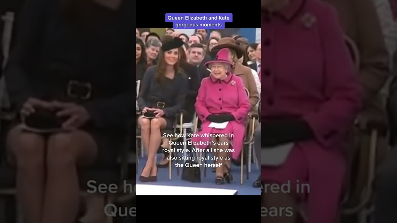 #Shorts Princess Kate and Queen Elizabeth's georgous moment ✨ #katemiddleton #thequeen