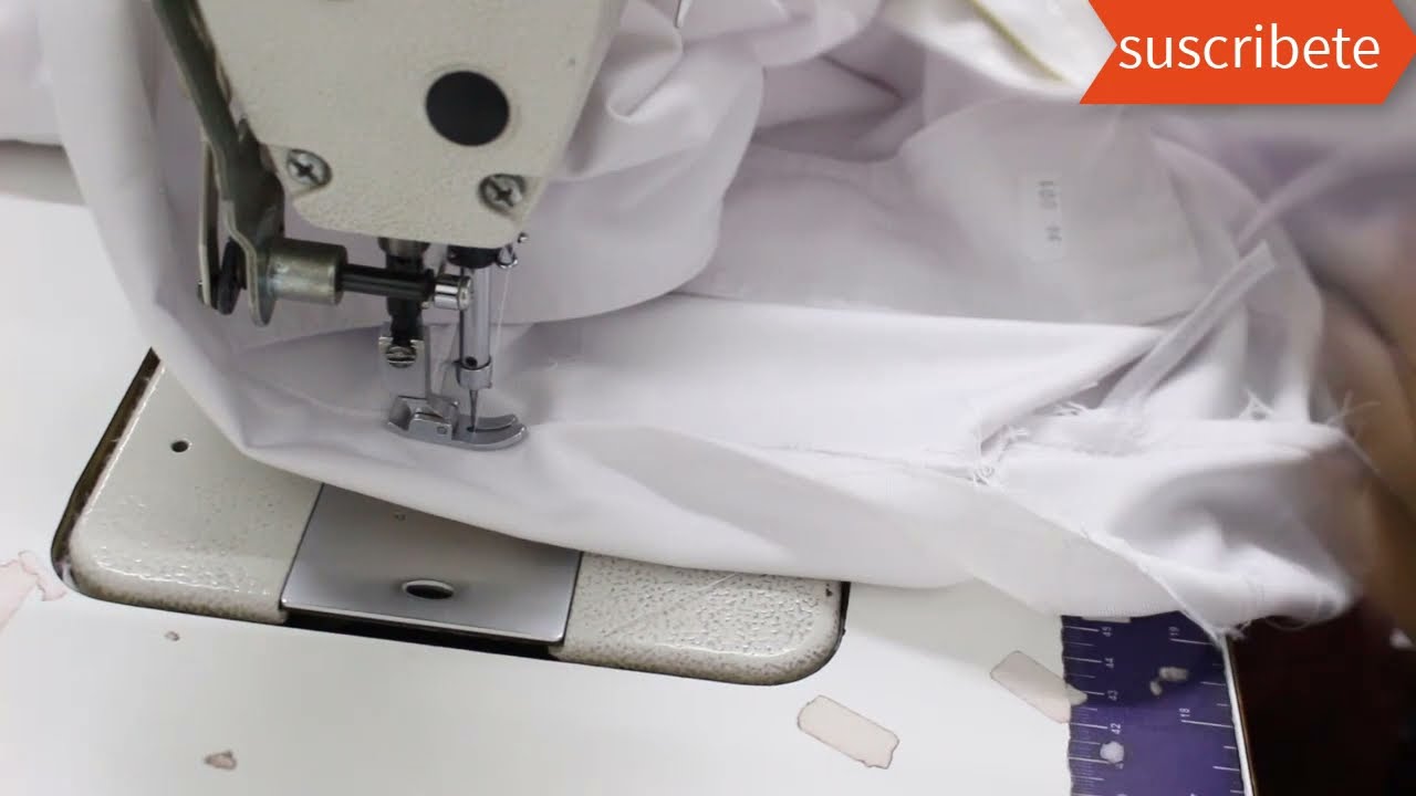 colocar pretina o centura de un  pantalon con maquina recta  confeccion quispe
