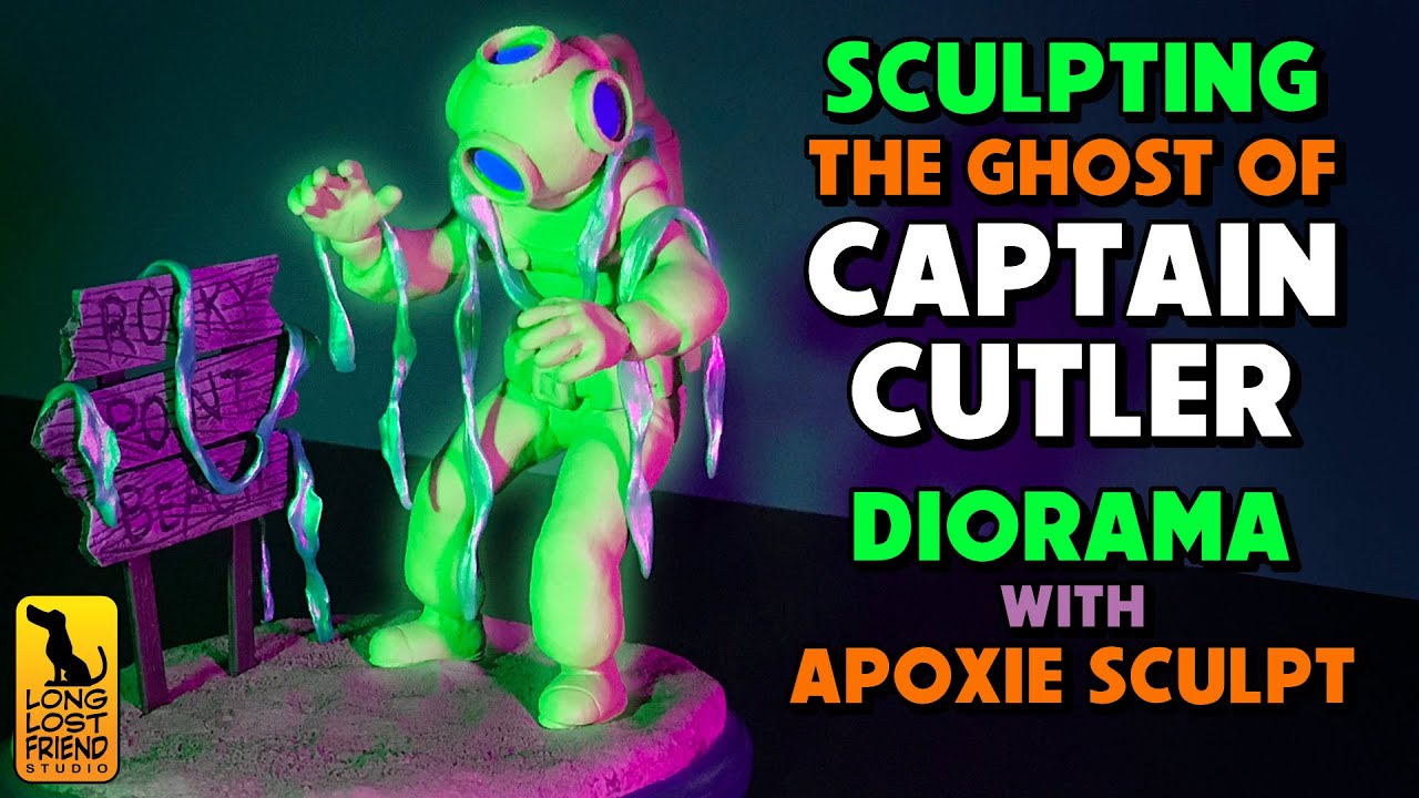 Sculpting the Ghost of Captain Cutler  |  Scooby Doo Diorama with Apoxie Sculpt