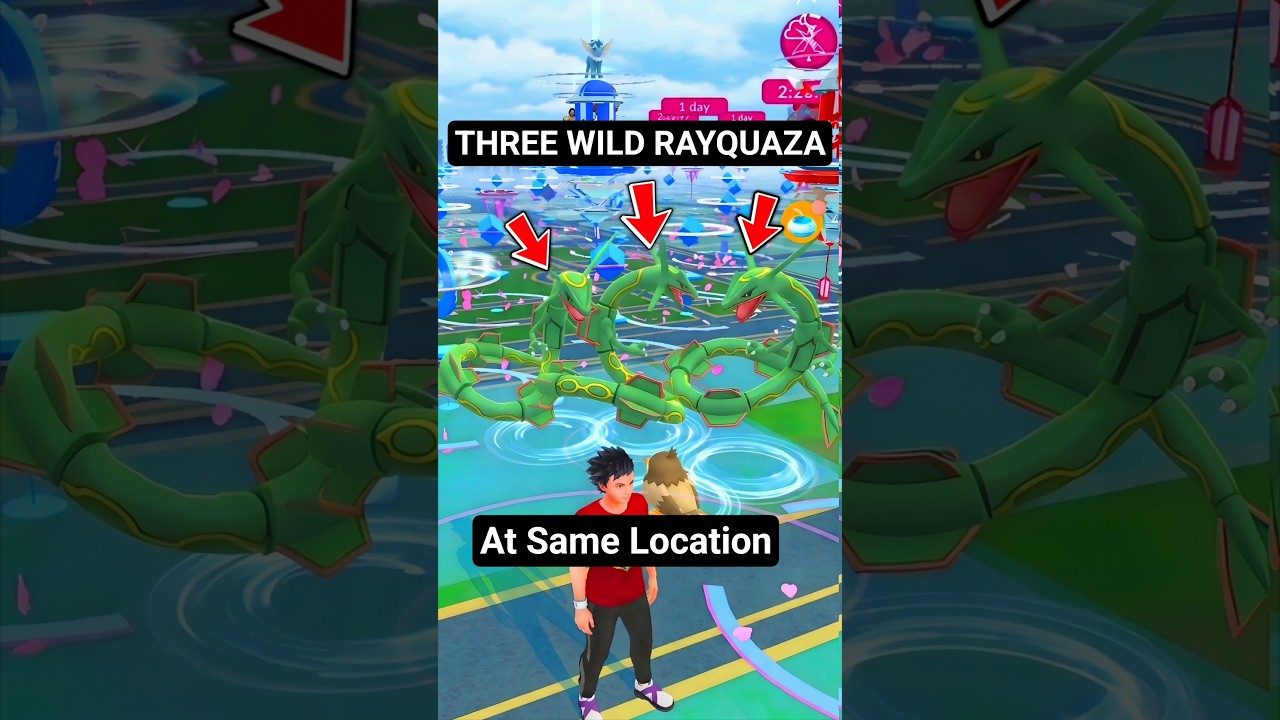 Impossible🤯Got Three Wild Rayquaza At A Same Spot #pokemongo