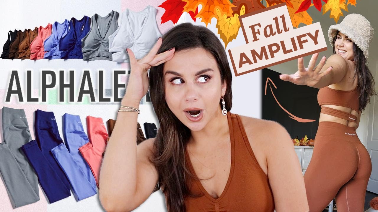 WHAT'S UP WITH THE NEW ALPHALETE AMPLIFY?.. ALPHALETE AMPLIFY LEGGINGS TRY ON HAUL REVIEW #ALPHALETE