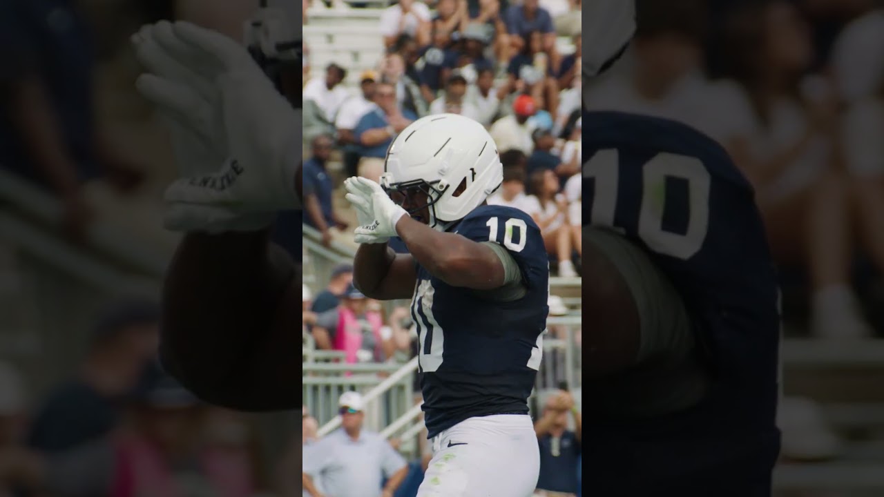 Penn State running back Nick Singleton crashes home for two TDs 🔵⚪️ Penn State 52 - Villanova - 6
