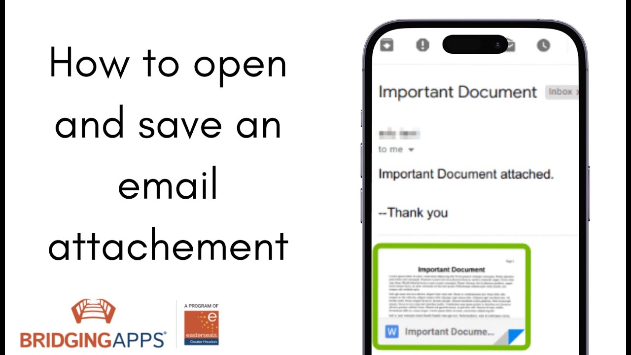 How to Open and Save an Email Attachment