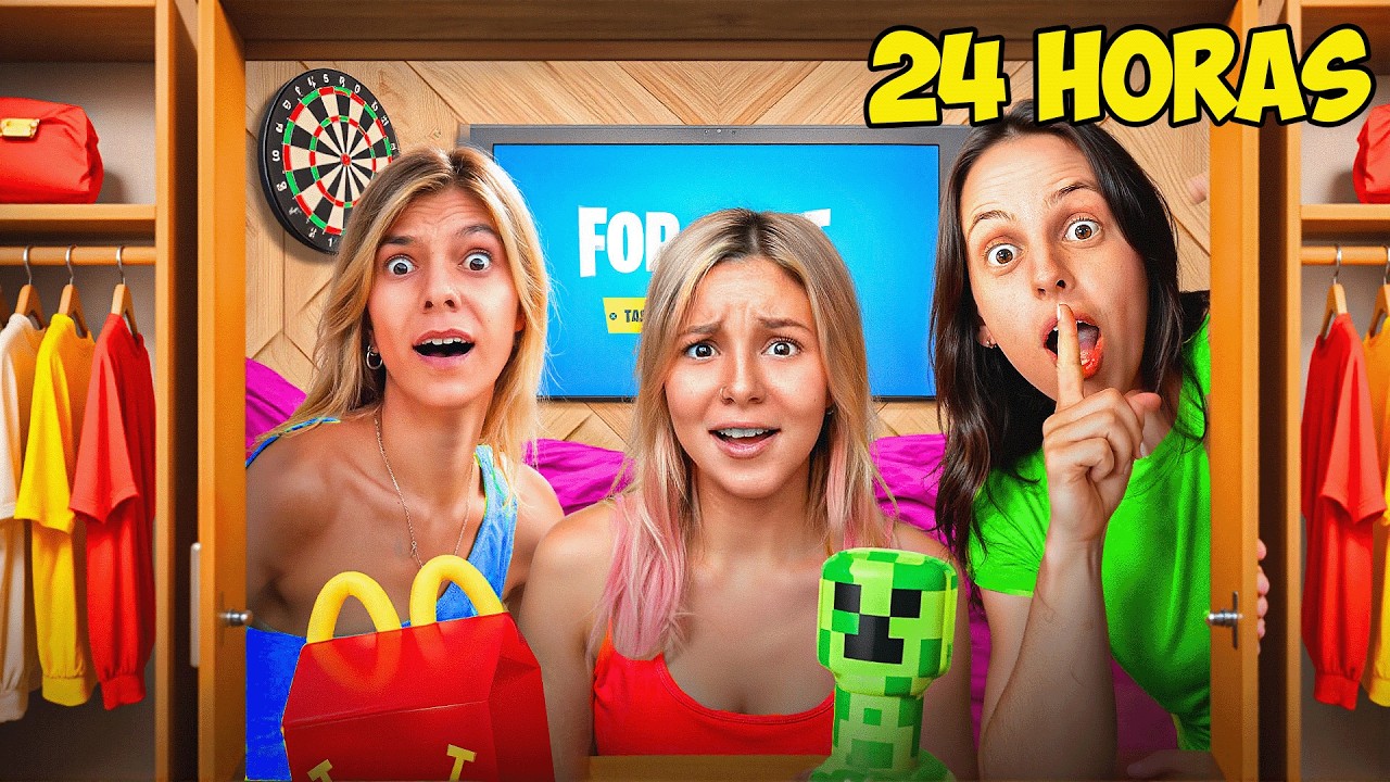24 HORAS ENCERRADAS EN EL CLOSET !!!
