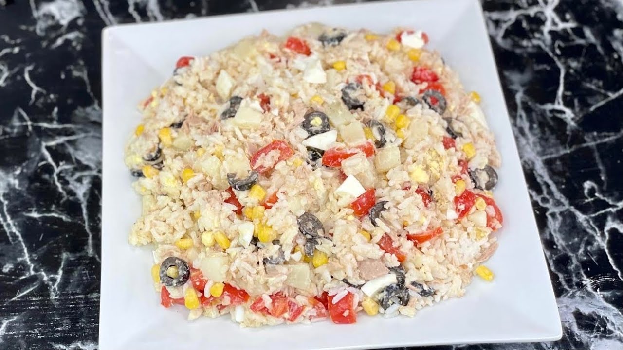 Le repas d’été par excellence ☀️ SALADE DE RIZ COMPLÈTE 🍚🥗