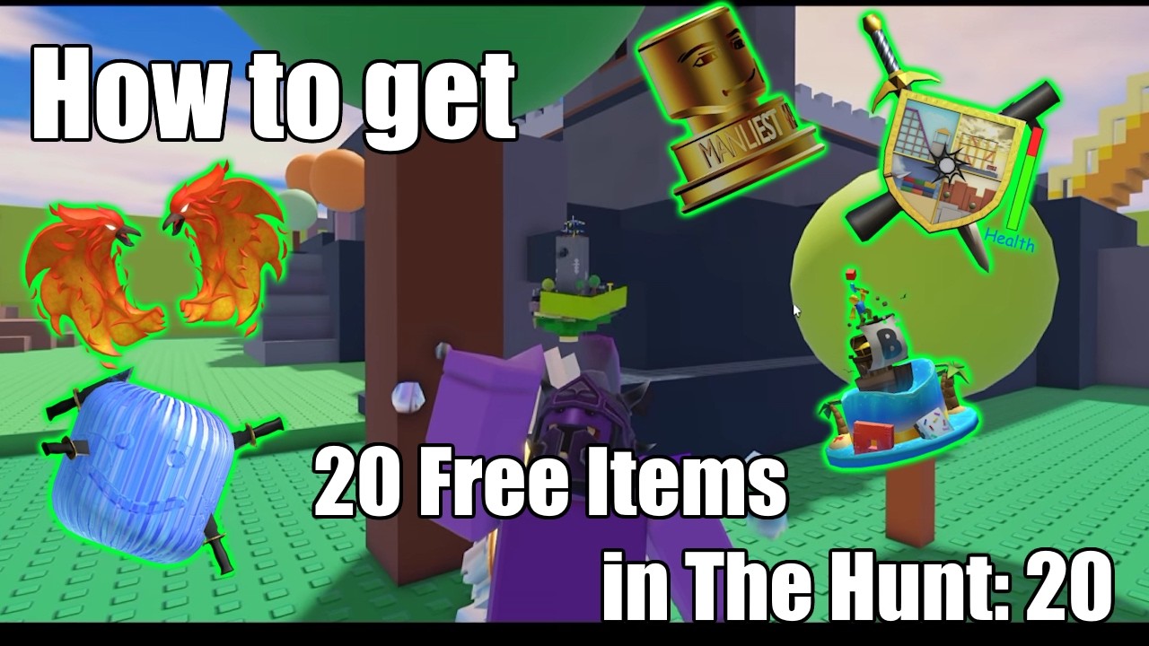 How to get all FREE ITEMS in The Hunt: Roblox 20 | 20 FREE ITEMS | How it works