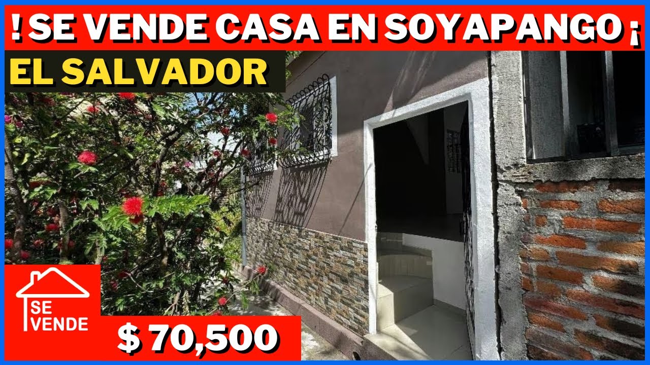 !! EXCELENTE OPORTUIDAD DE INVERSIÓN ¡¡  CASA EN VENTA EN SOYAPANGO EL SALVADOR
