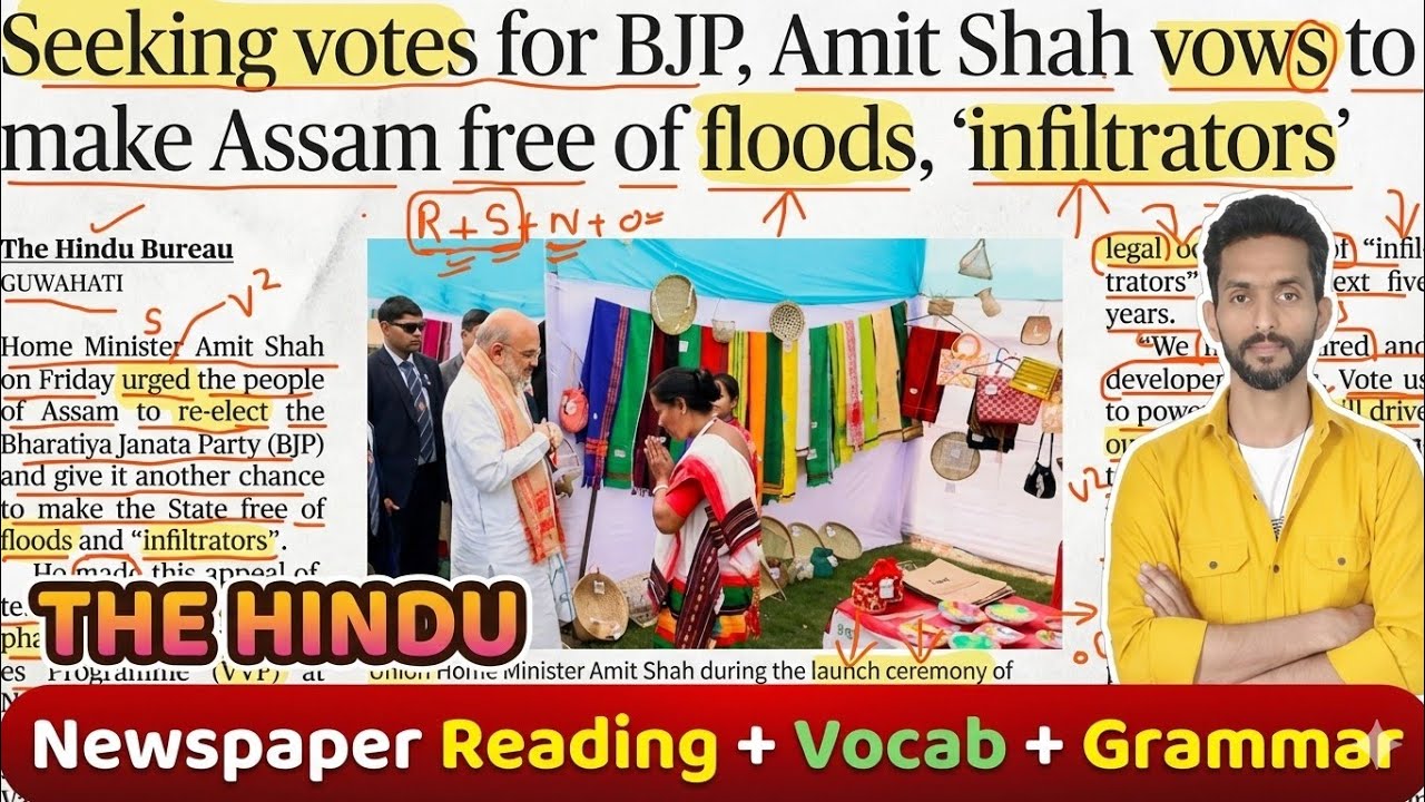 The Hindu Newspaper Reading | English Reading Practice | How to Improve English | 21 Feb 2026