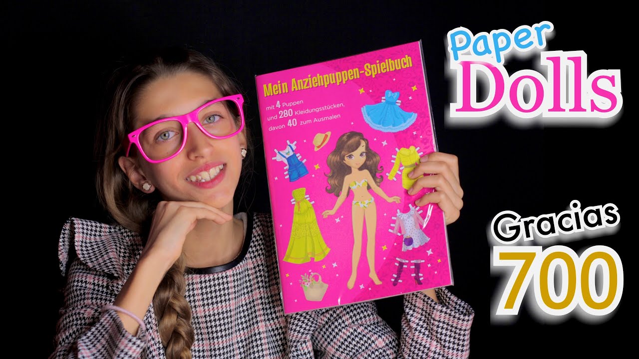 ✨ASMR MUÑECAS DE PAPEL✨ | How to make a paper doll easy [especial 700 subs] 063