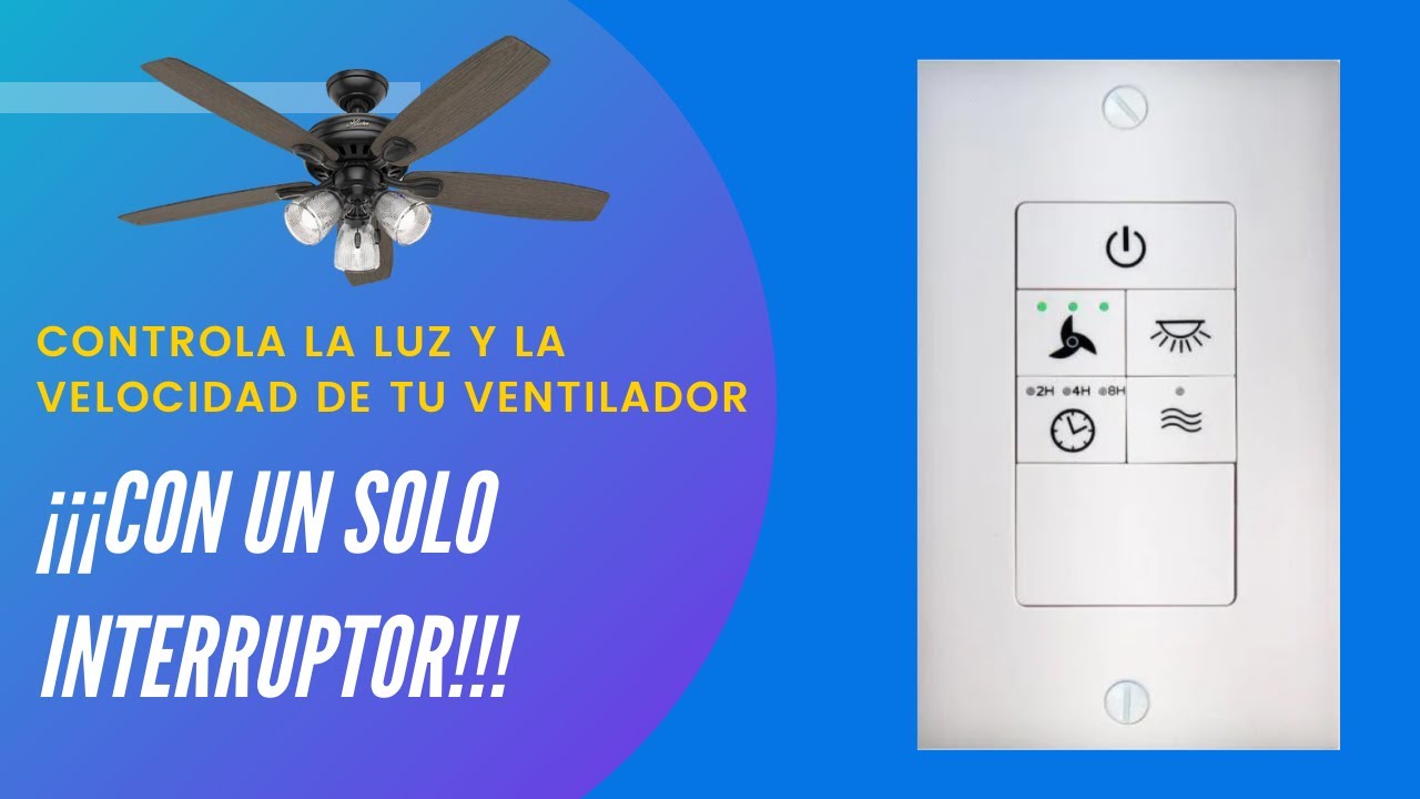 interruptor con control de velocidad para ventilador