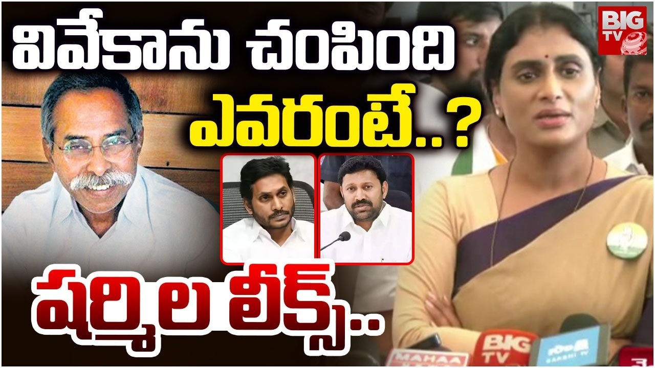 వివేకాను చంపింది ఎవరంటే | AP Congress President YS Sharmila facts on Viveka Case | BIG TV Vijayawada