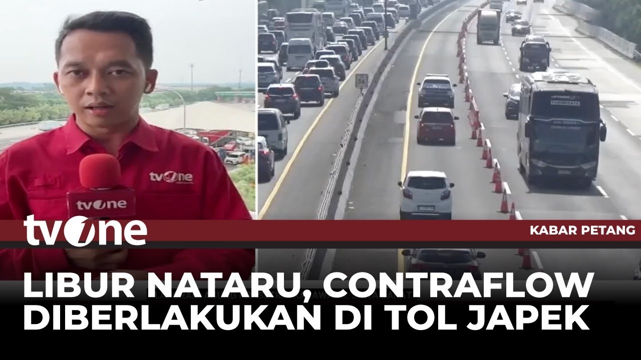 Arus Padat, Contraflow Diberlakukan di Tol Japek | Kabar Petang