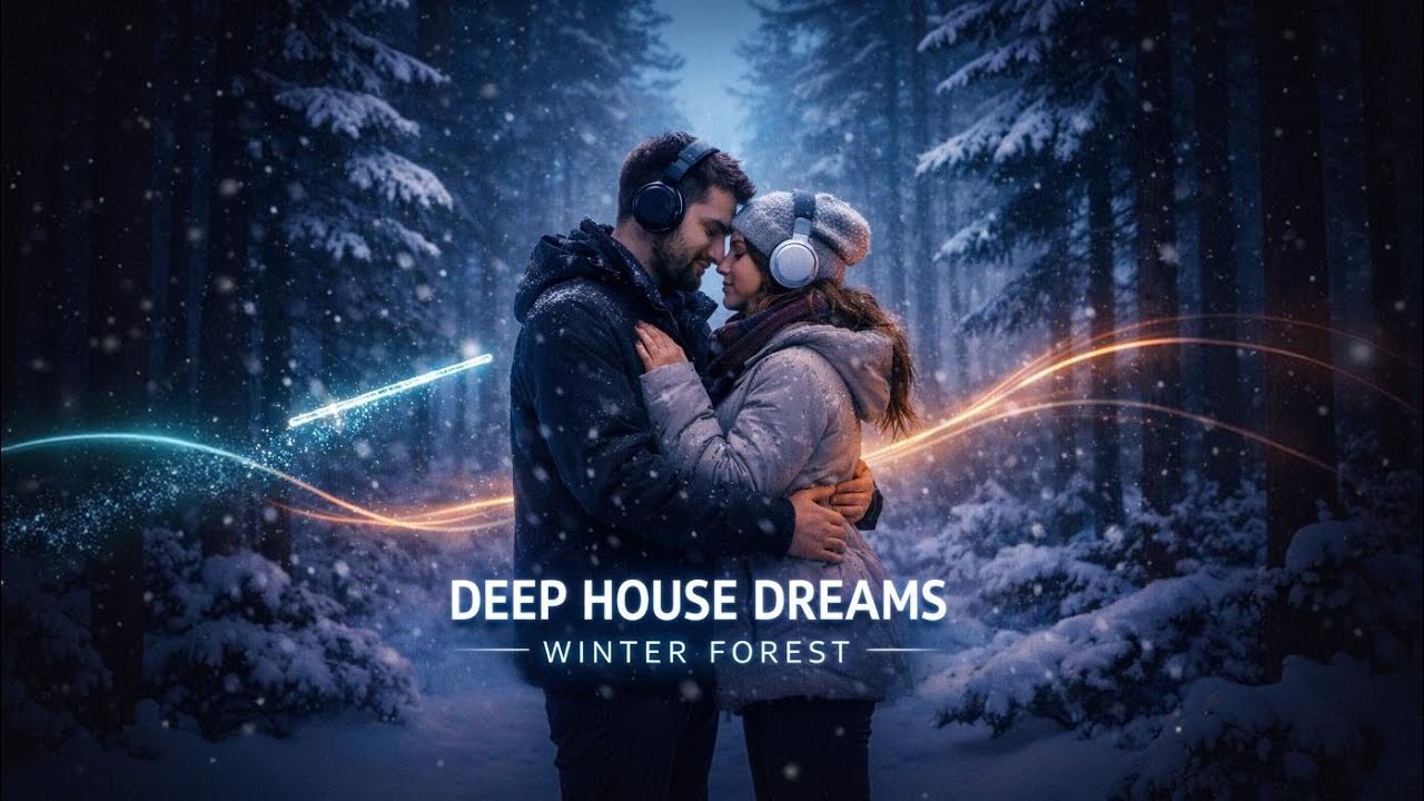 Deep House Dreams: Snowy Forest Ambiance with Flute & Deep Bass